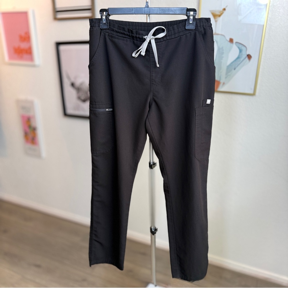 Figs Charcoal Skinny Pants with Drawstring